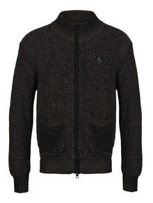  CARBON KNITTED FUNNEL NECK JUMPER