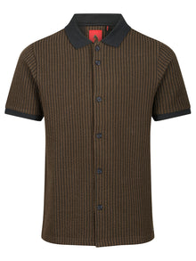  MATAGALPA BUTTON UP TEXTURED JACQUARD POLO