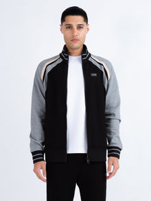  MALONE ZIP THROUGH TEXTURED SWEAT